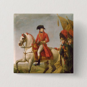Napoleon Bonaparte First Consul Vierkante Button 5,1 Cm