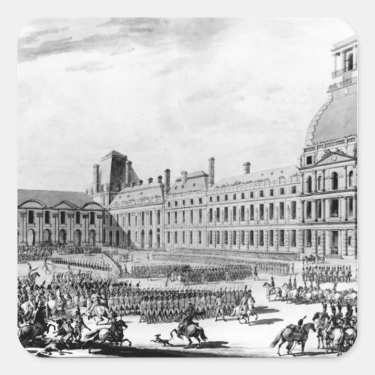 Napoleon Bonaparte First Consul Vierkante Sticker (Voorkant)