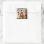 Napoleon Bonaparte First Consul Vierkante Sticker (Tas)