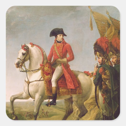 Napoleon Bonaparte First Consul Vierkante Sticker (Voorkant)