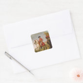 Napoleon Bonaparte First Consul Vierkante Sticker (Envelop)