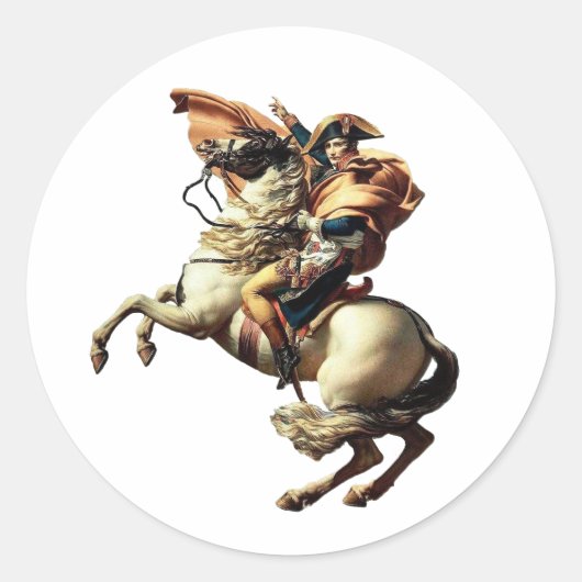 Napoleon Bonaparte France Ronde Sticker (Voorkant)