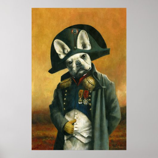 Napoleon Bonaparte French Bulldog Print (Voorkant)