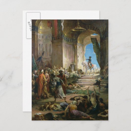 Napoleon Bonaparte in de Grote Moskee in Caïro Briefkaart (Voorkant / Achterkant)