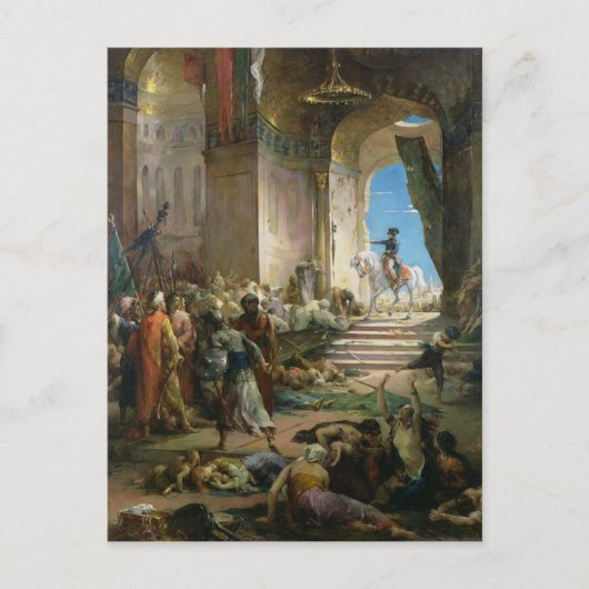 Napoleon Bonaparte in de Grote Moskee in Caïro Briefkaart (Voorkant)