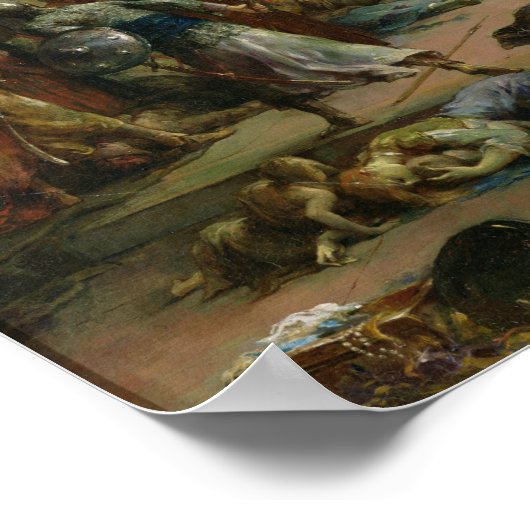 Napoleon Bonaparte in de Grote Moskee in Caïro Poster (Hoek)