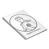 Napoleon Bonaparte Line Drawing Notitieboek (Rechterzijde)