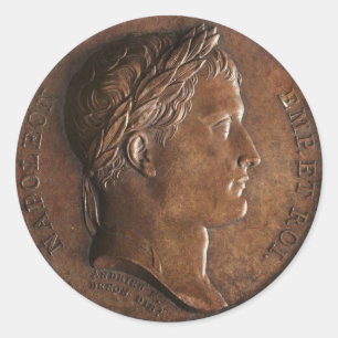 Napoleon Bonaparte Medaille Ronde Sticker