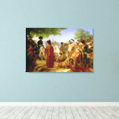 Napoleon Bonaparte onderbreekt de rebellen Canvas Afdruk (Insitu (Houten vloer))