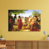 Napoleon Bonaparte onderbreekt de rebellen Canvas Afdruk (Insitu (Woonkamer))