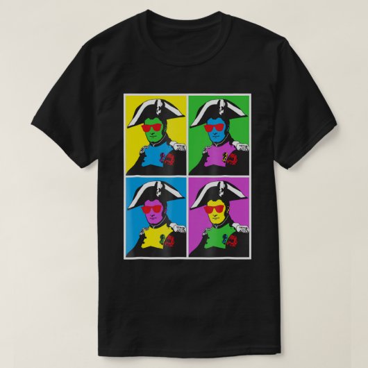 Napoleon Bonaparte Pop Art Poster Style T-Shirt (Design voorkant)