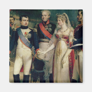 Napoleon Bonaparte Receiving Queen Louisa Magneet