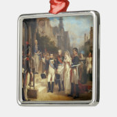 Napoleon Bonaparte Receiving Queen Louisa Metalen Ornament (Links)