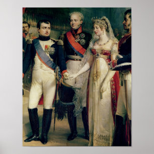 Napoleon Bonaparte Receiving Queen Louisa Poster
