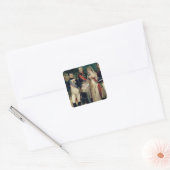 Napoleon Bonaparte Receiving Queen Louisa Vierkante Sticker (Envelop)