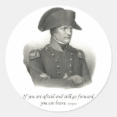 Napoleon Bonaparte Ronde Sticker (Voorkant)