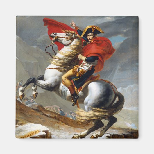 Napoleon Bonaparte schilderij van Jacques-Louis Da Magneet (Voorkant)