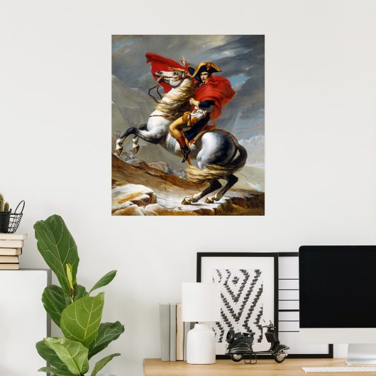 Napoleon Bonaparte schilderij van Jacques-Louis Da Poster (Thuiskantoor)