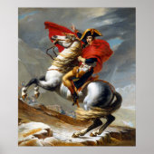 Napoleon Bonaparte schilderij van Jacques-Louis Da Poster (Voorkant)