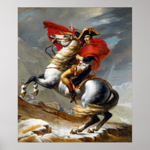 Napoleon Bonaparte schilderij van Jacques-Louis Da Poster