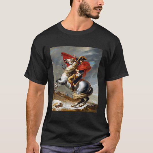 Napoleon Bonaparte schilderij van Jacques-Louis Da T-shirt (Voorkant)
