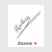 Napoleon Bonaparte signatuur Sticker (Vel)