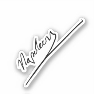 Napoleon Bonaparte signatuur Sticker