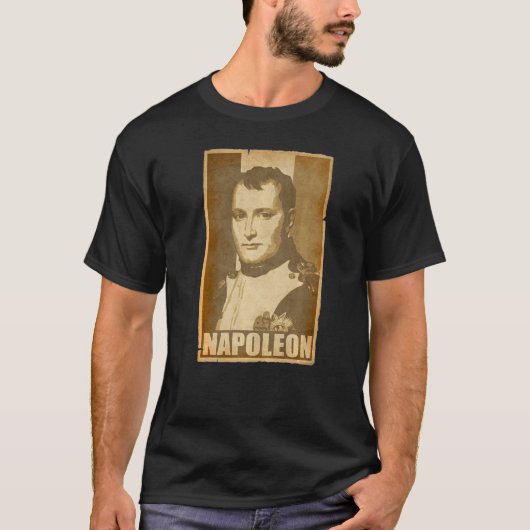 Napoleon Bonaparte Torn Propaganda Poster T-shirt (Voorkant)