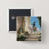 Napoleon Bonaparte Vierkante Button 5,1 Cm (Voorkant /achterkant)