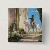 Napoleon Bonaparte Vierkante Button 5,1 Cm (Voorkant)