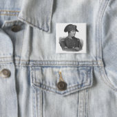 Napoleon Bonaparte Vierkante Button 5,1 Cm (In situ)