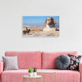 Napoleon Bonaparte voor de sfinx (door Gérôme) Canvas Afdruk (Insitu (Woonkamer))
