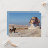 Napoleon Bonaparte voor de sfinx (door Gérôme) Kaart (Voorkant / Achterkant in situ)