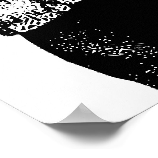 Napoleon Bonaparte — Zwart-wit Poster (Hoek)