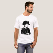 Napoleon Bonaparte — Zwart-wit T-shirt (Voorkant volledig)