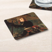 Napoleon Bonaparte's Rally in de Slag bij Arcole Kartonnen Onderzetters (Schuin)