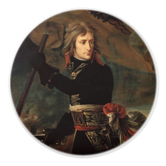 Napoleon Bonaparte's Rally in de Slag bij Arcole Keramische Knop (Voorkant)