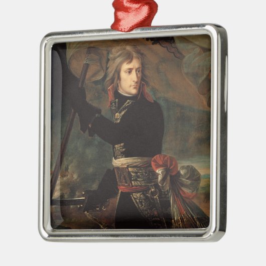 Napoleon Bonaparte's Rally in de Slag bij Arcole Metalen Ornament (Links)