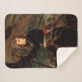 Napoleon Bonaparte's Rally in de Slag bij Arcole Sherpa Deken (Voorkant (horizontaal))