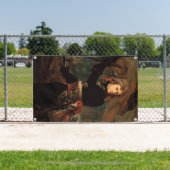 Napoleon Bonaparte's Rally in de Slag bij Arcole Spandoek (Insitu)