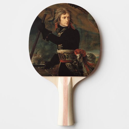 Napoleon Bonaparte's Rally in de Slag bij Arcole Tafeltennisbatje (Voorkant)