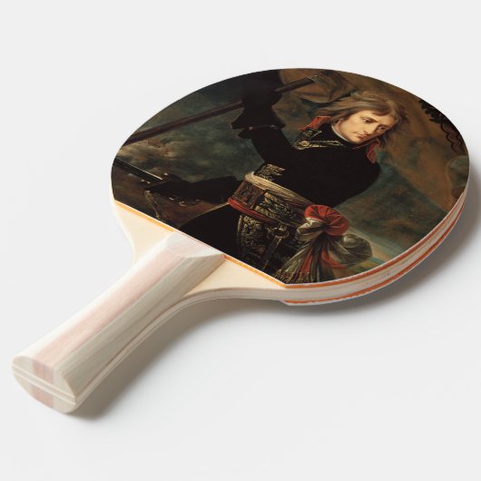 Napoleon Bonaparte's Rally in de Slag bij Arcole Tafeltennisbatje (Voorkant Gekanteld)