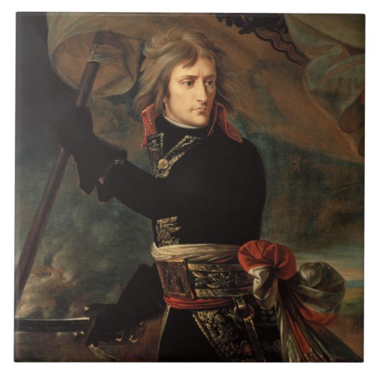 Napoleon Bonaparte's Rally in de Slag bij Arcole Tegeltje (Voorkant)