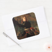 Napoleon Bonaparte's Rally in de Slag bij Arcole Vierkante Sticker (Envelop)