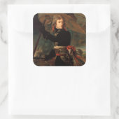 Napoleon Bonaparte's Rally in de Slag bij Arcole Vierkante Sticker (Tas)
