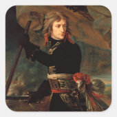 Napoleon Bonaparte's Rally in de Slag bij Arcole Vierkante Sticker (Voorkant)