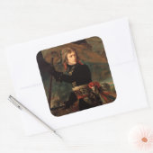 Napoleon Bonaparte's Rally in de Slag bij Arcole Vierkante Sticker (Envelop)