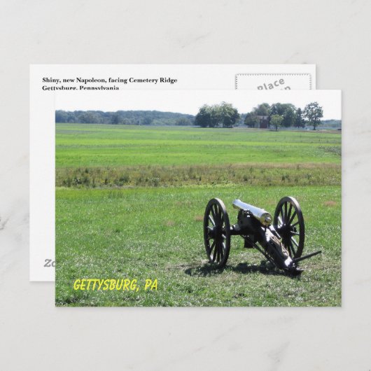 Napoleon Cannon Briefkaart (Voorkant / Achterkant)