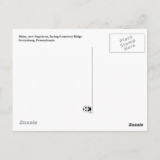 Napoleon Cannon Briefkaart (Achterkant)