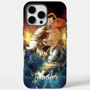 Napoleon Cat in Space iPhone 16 Pro Max Hoesje